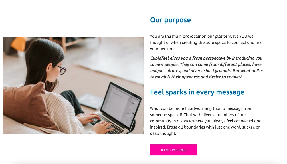 What is CupidFeel used for